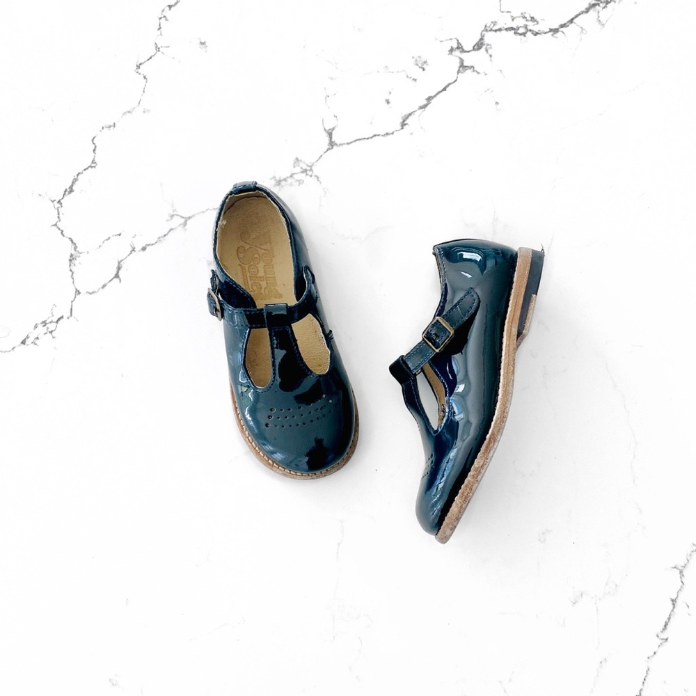 Young Soles Penny T-Bar Patent Leather Shoes
